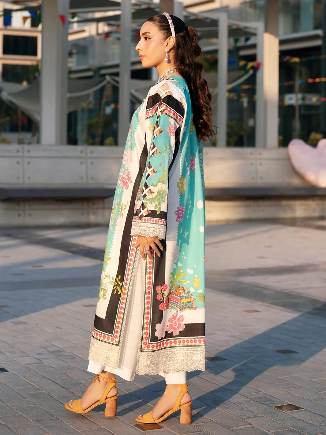BW - 007 | 3 PC LAWN I Broadway Luxury Lawn '26 I MAHNUR