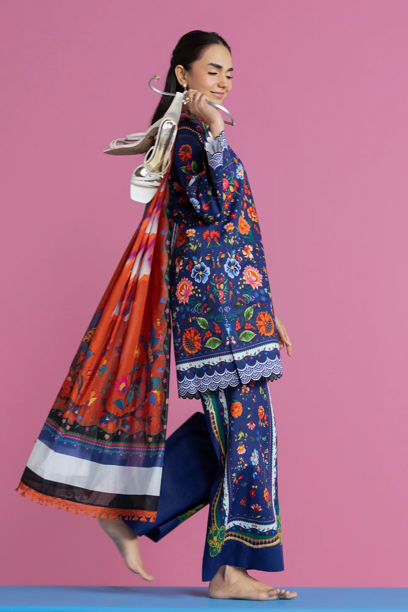 Unstitched Cord 16 I Amal Summer Prints 2Pc I Rajbari