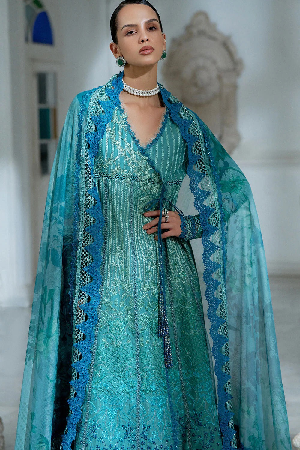 Design 6A I Luxury Lawn Eid Edition 2026 Unstitched I Sobia Nazir