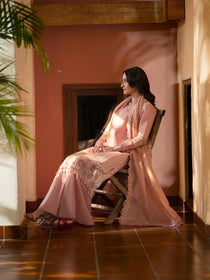 AN-004 | 3 PC Lawn I Angan Embroidered Lawn '26 I MAHNUR