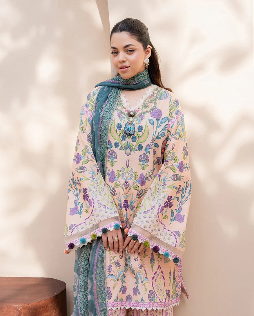 Rosewood Bloom I Summer in Bloom | Printed Lawn I Roheenaz