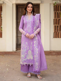AN-009 | 3 PC Lawn I Angan Embroidered Lawn '26 I MAHNUR