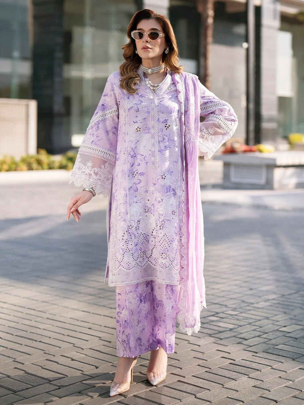 BW - 009 | 3 PC LAWN I Broadway Luxury Lawn '26 I MAHNUR