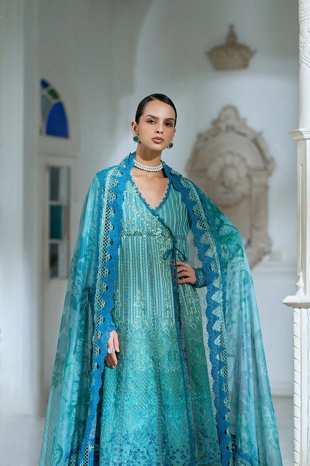 Design 6A I Luxury Lawn Eid Edition 2026 Unstitched I Sobia Nazir