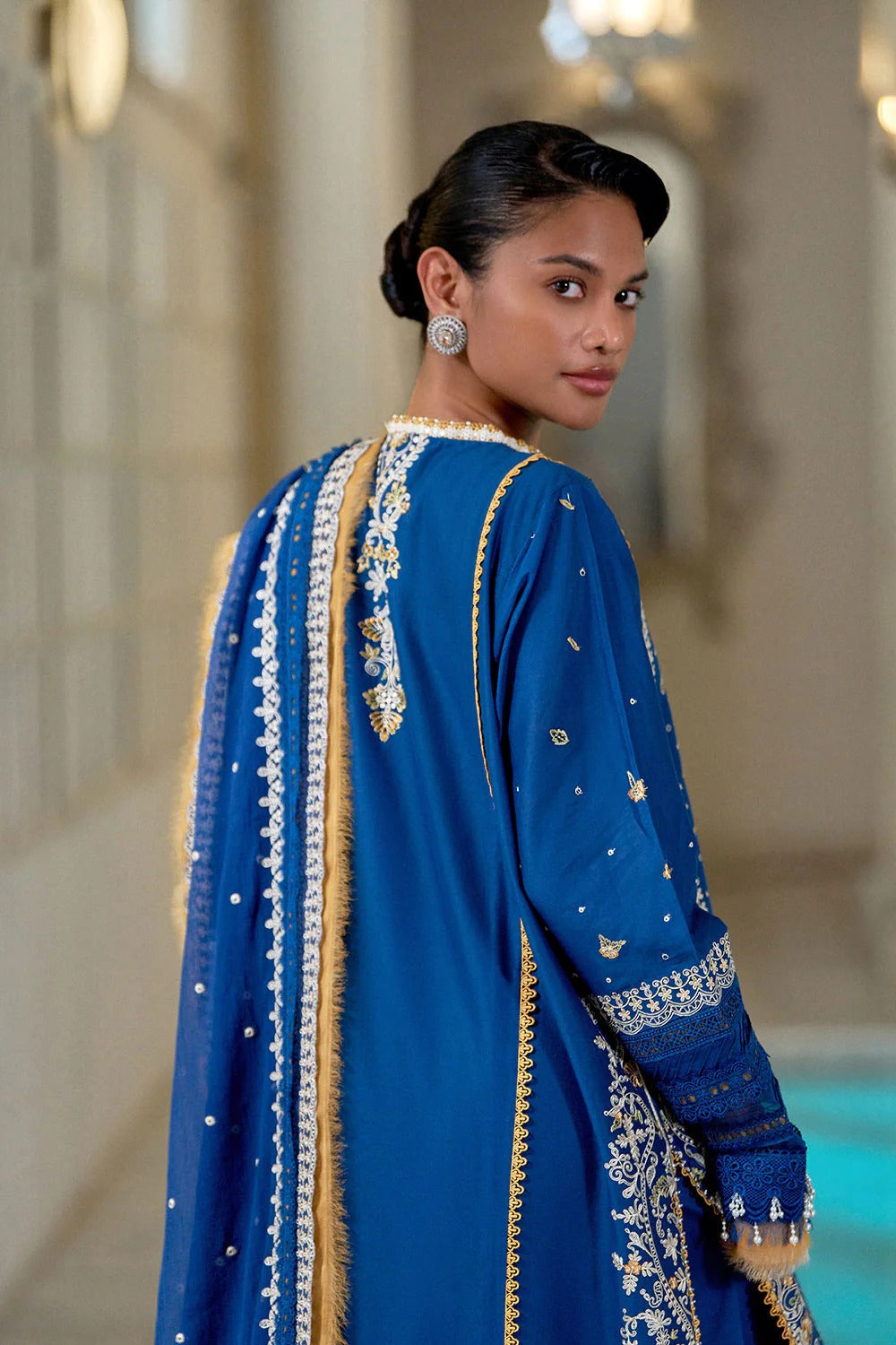 Design 8A I Luxury Lawn Eid Edition 2026 Unstitched I Sobia Nazir