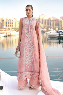 4-B I 3 Piece Unstitched Embroidered Jacquard Lawn Suit I MARIA.B.