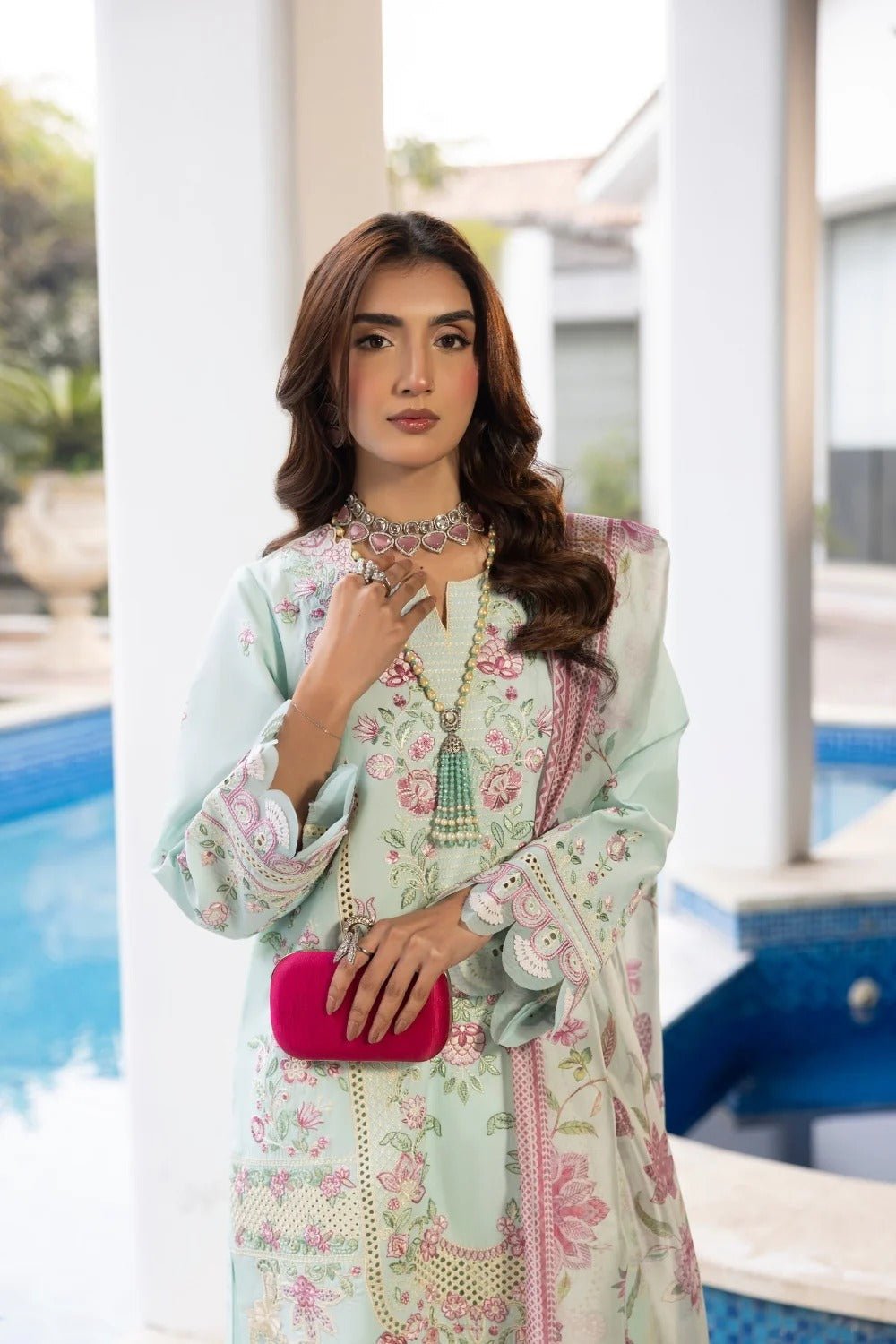 IQRA I DIL KASH unstitched lawn I Gulmina Secondary image