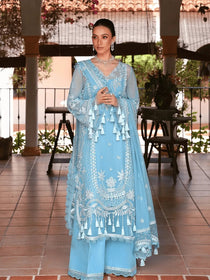 IRIS-lU26-08 | Lumiere Chiffon 26 | Saira Rizwan - Portia Fabrics