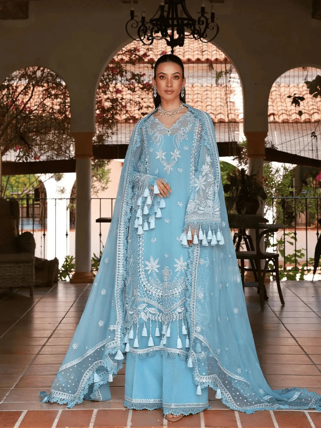 IRIS-lU26-08 | Lumiere Chiffon 26 | Saira Rizwan - Portia Fabrics