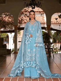 IRIS-lU26-08 | Lumiere Chiffon 26 | Saira Rizwan - Portia Fabrics