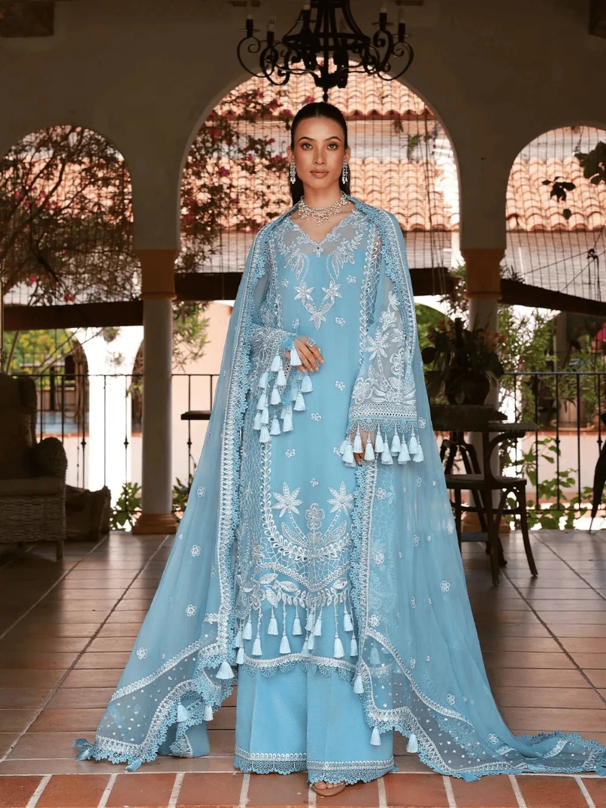 IRIS-lU26-08 | Lumiere Chiffon 26 | Saira Rizwan - Portia Fabrics