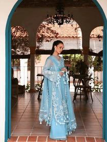 IRIS-lU26-08 | Lumiere Chiffon 26 | Saira Rizwan - Portia Fabrics