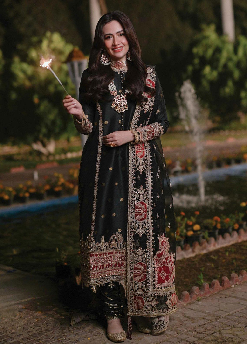 Irum | Mastani Luxury Formal | Qalamkar - Portia Fabrics
