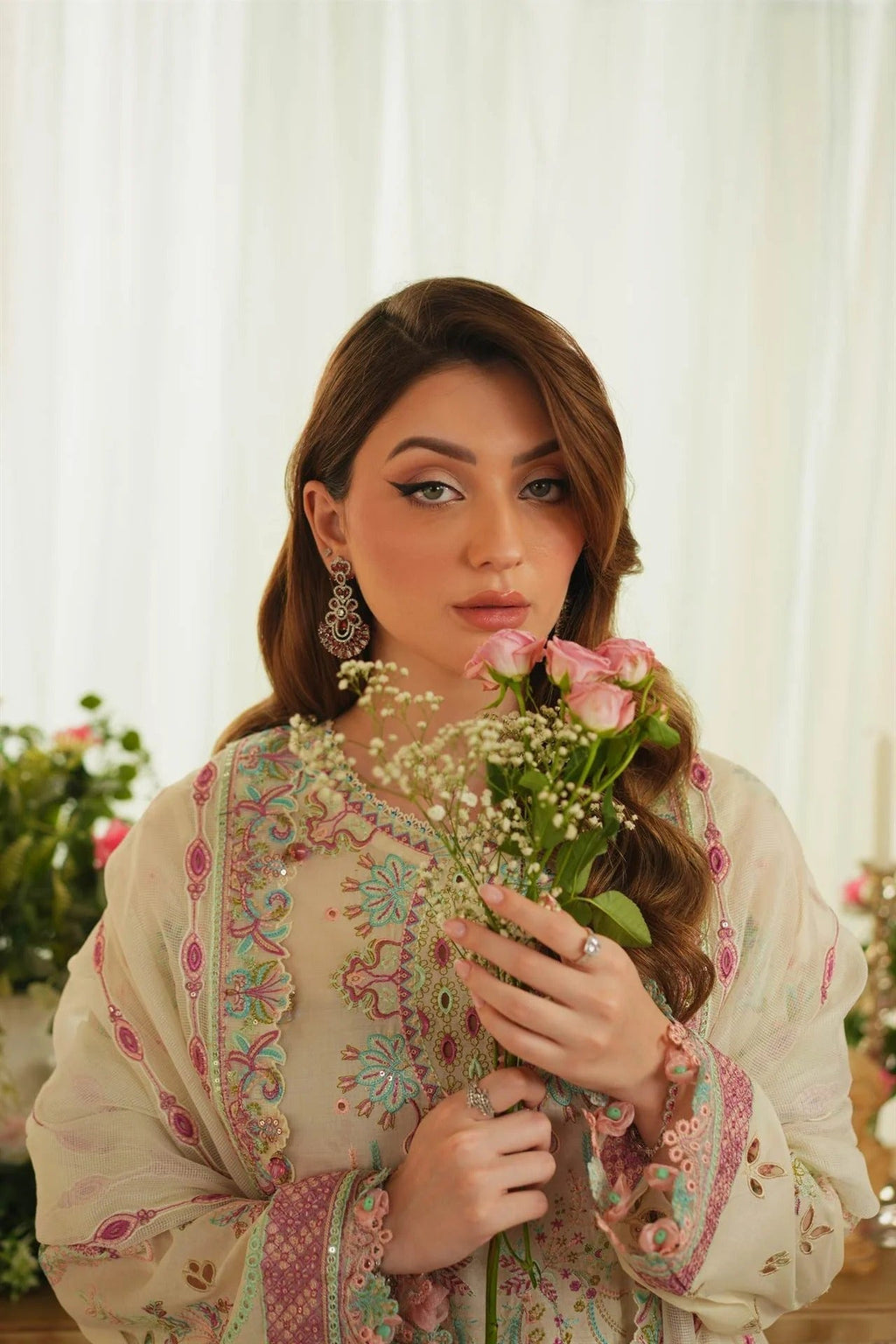 Ivory Serenity I Yakeen I Aneela Rizwan - Portia Fabrics