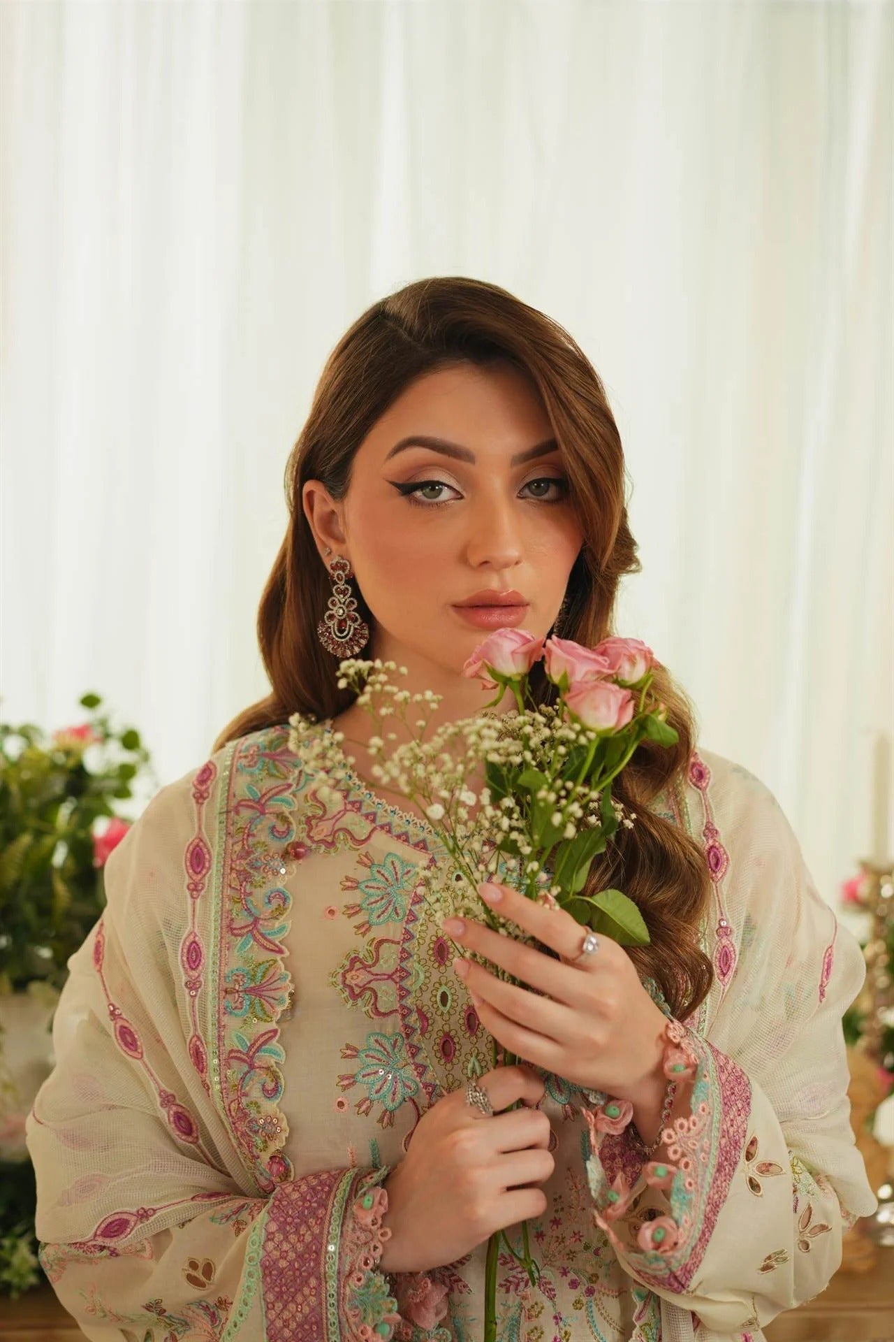Ivory Serenity I Yakeen I Aneela Rizwan - Portia Fabrics