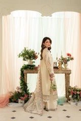 Ivory Serenity I Yakeen I Aneela Rizwan - Portia Fabrics