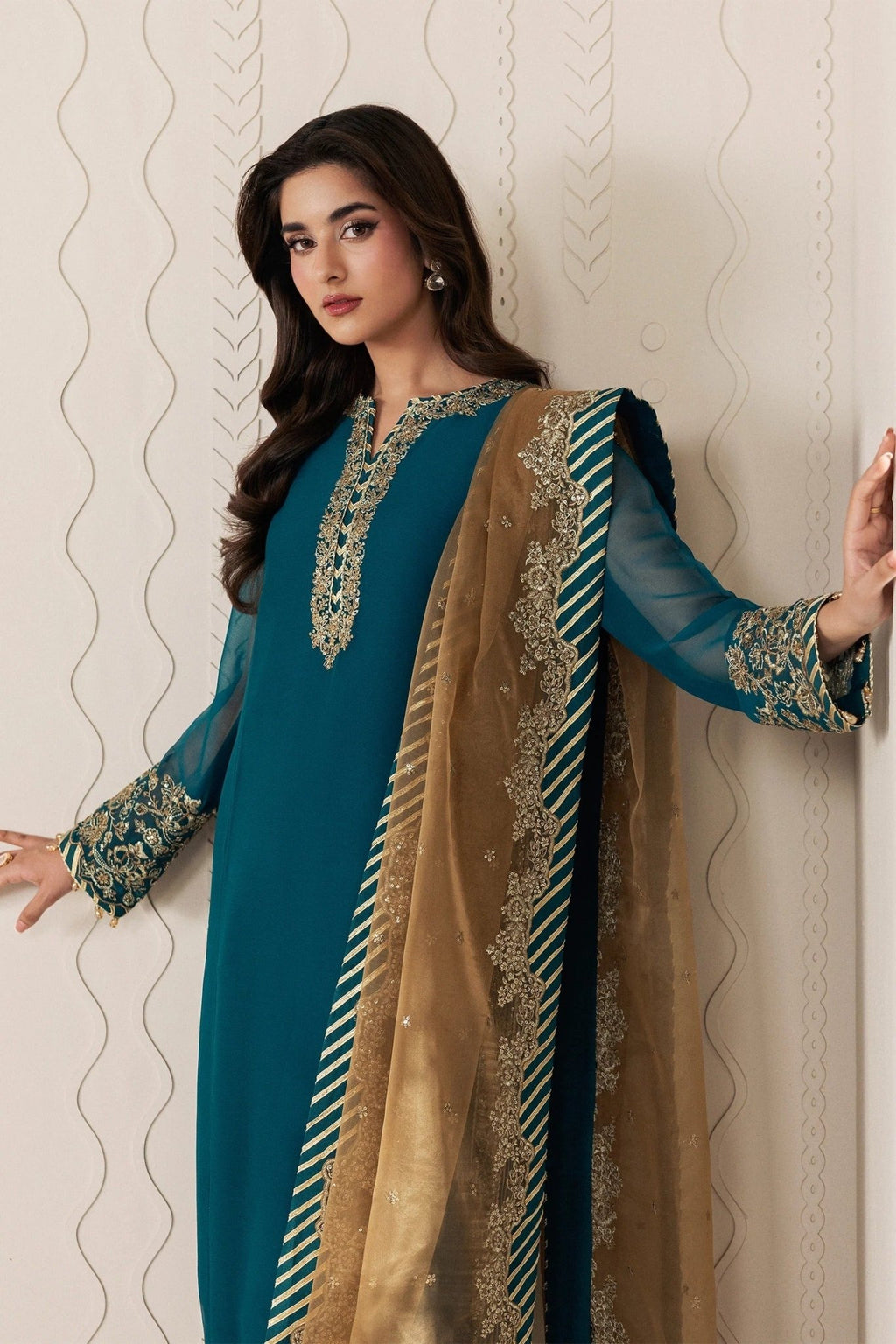 JHEEL | Bayaan Chiffon | Zarif - Portia Fabrics
