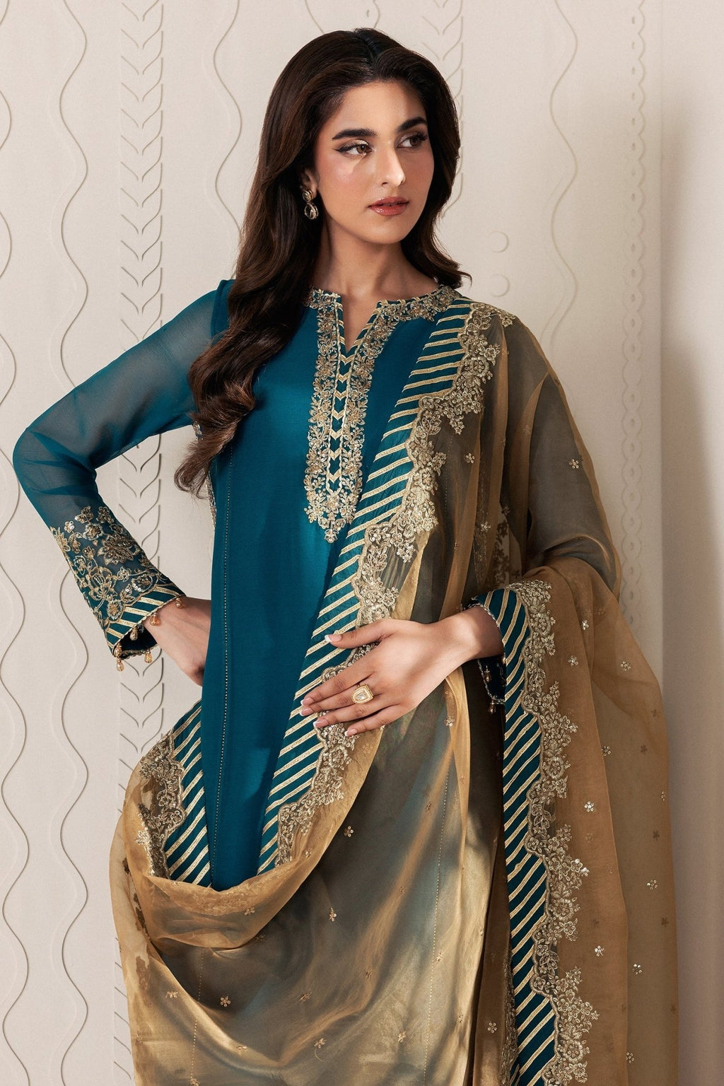 JHEEL | Bayaan Chiffon | Zarif - Portia Fabrics