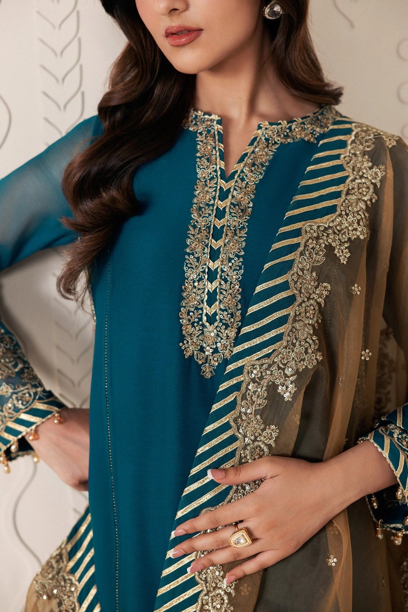 JHEEL | Bayaan Chiffon | Zarif - Portia Fabrics