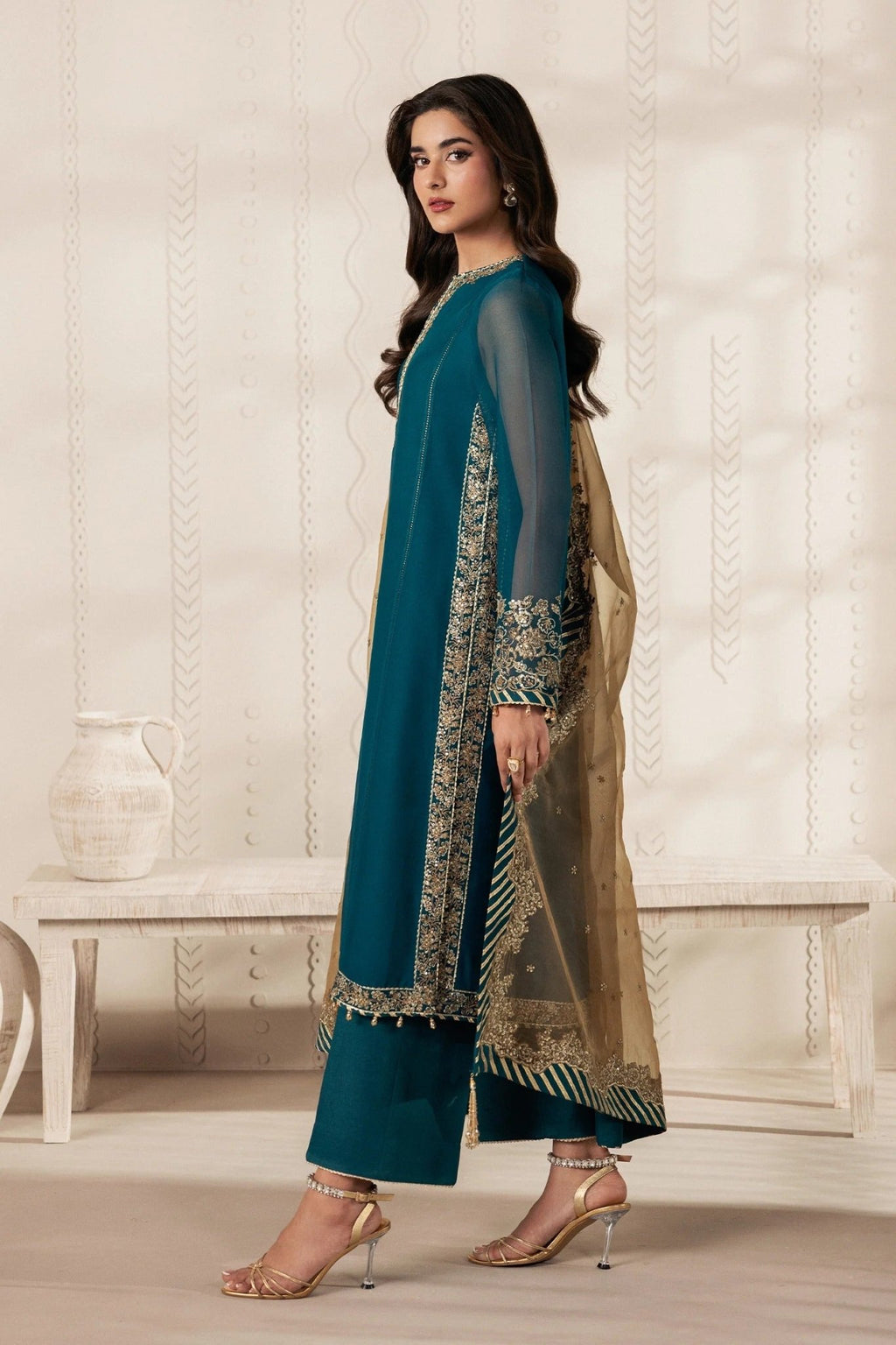 JHEEL | Bayaan Chiffon | Zarif - Portia Fabrics