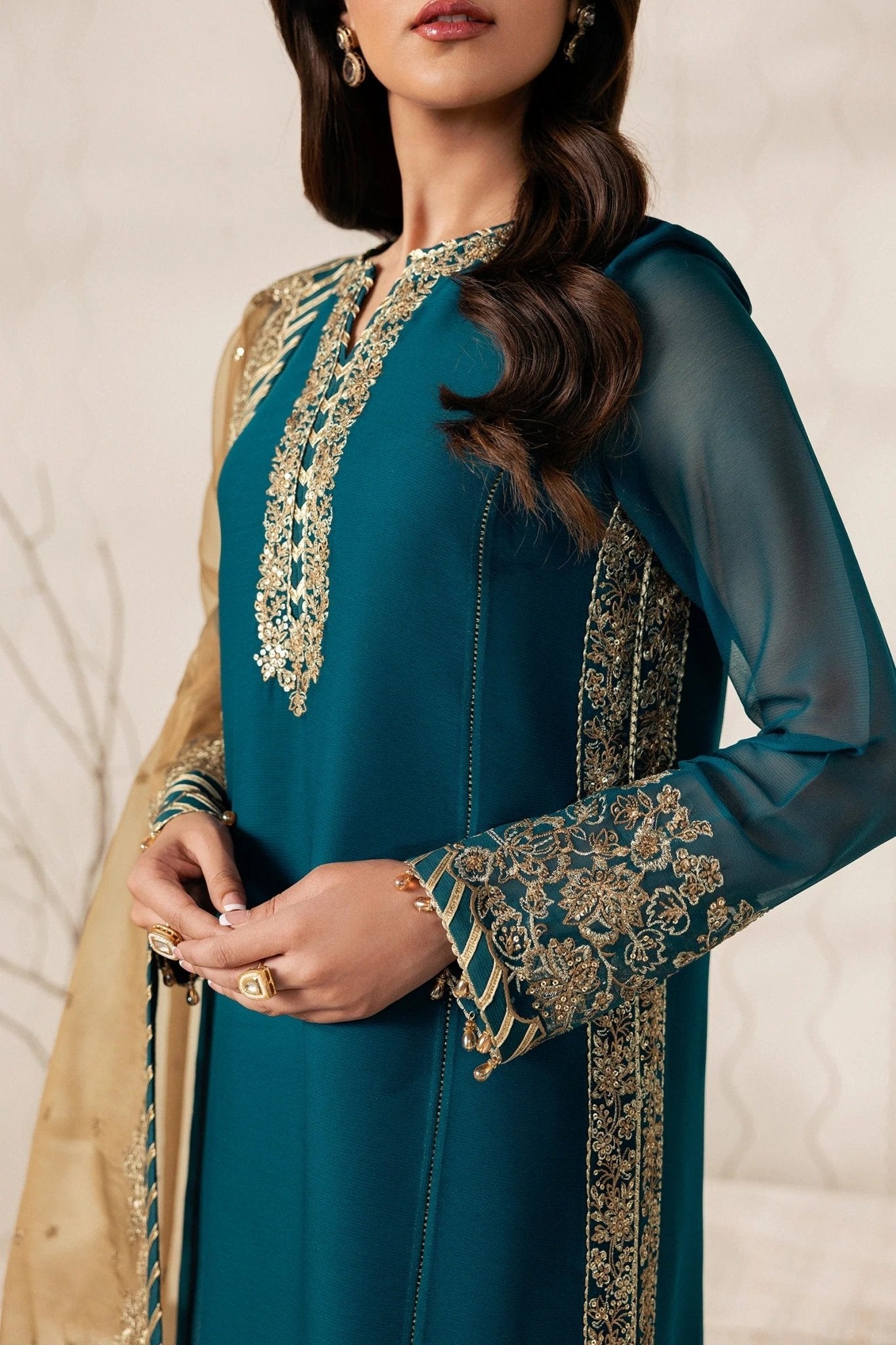 JHEEL | Bayaan Chiffon | Zarif - Portia Fabrics