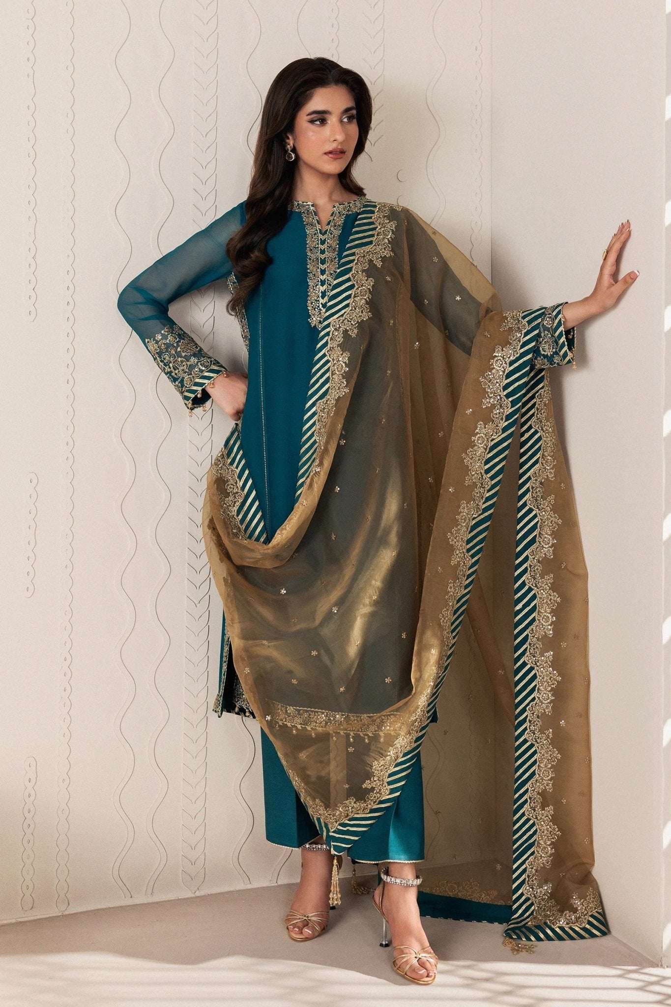 JHEEL | Bayaan Chiffon | Zarif - Portia Fabrics