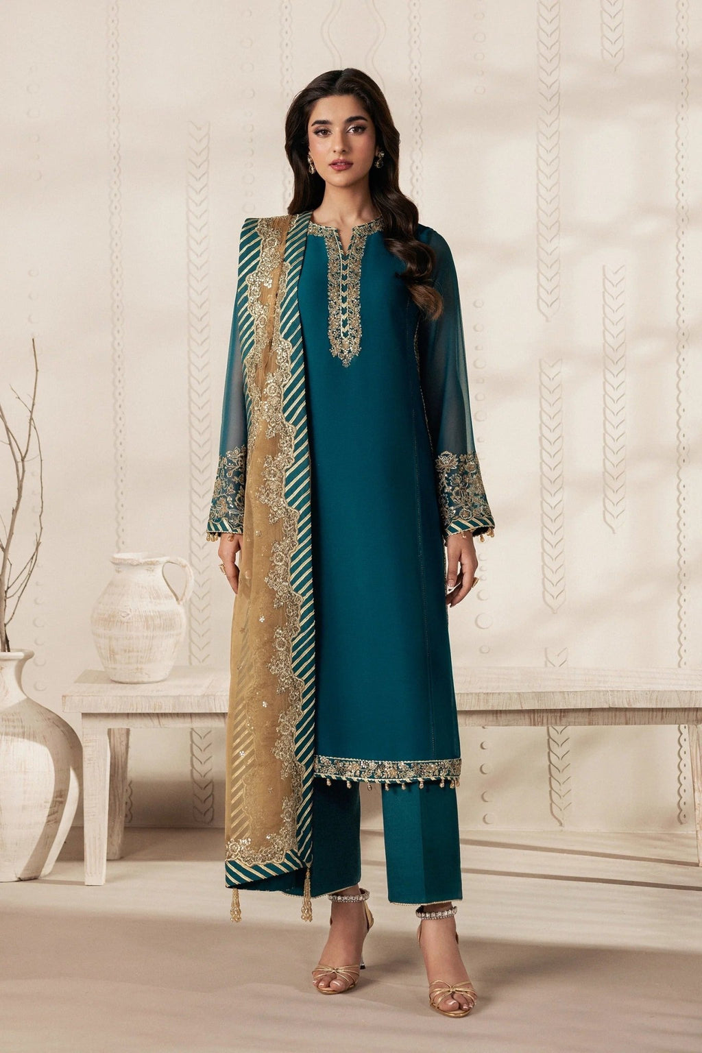 JHEEL | Bayaan Chiffon | Zarif - Portia Fabrics