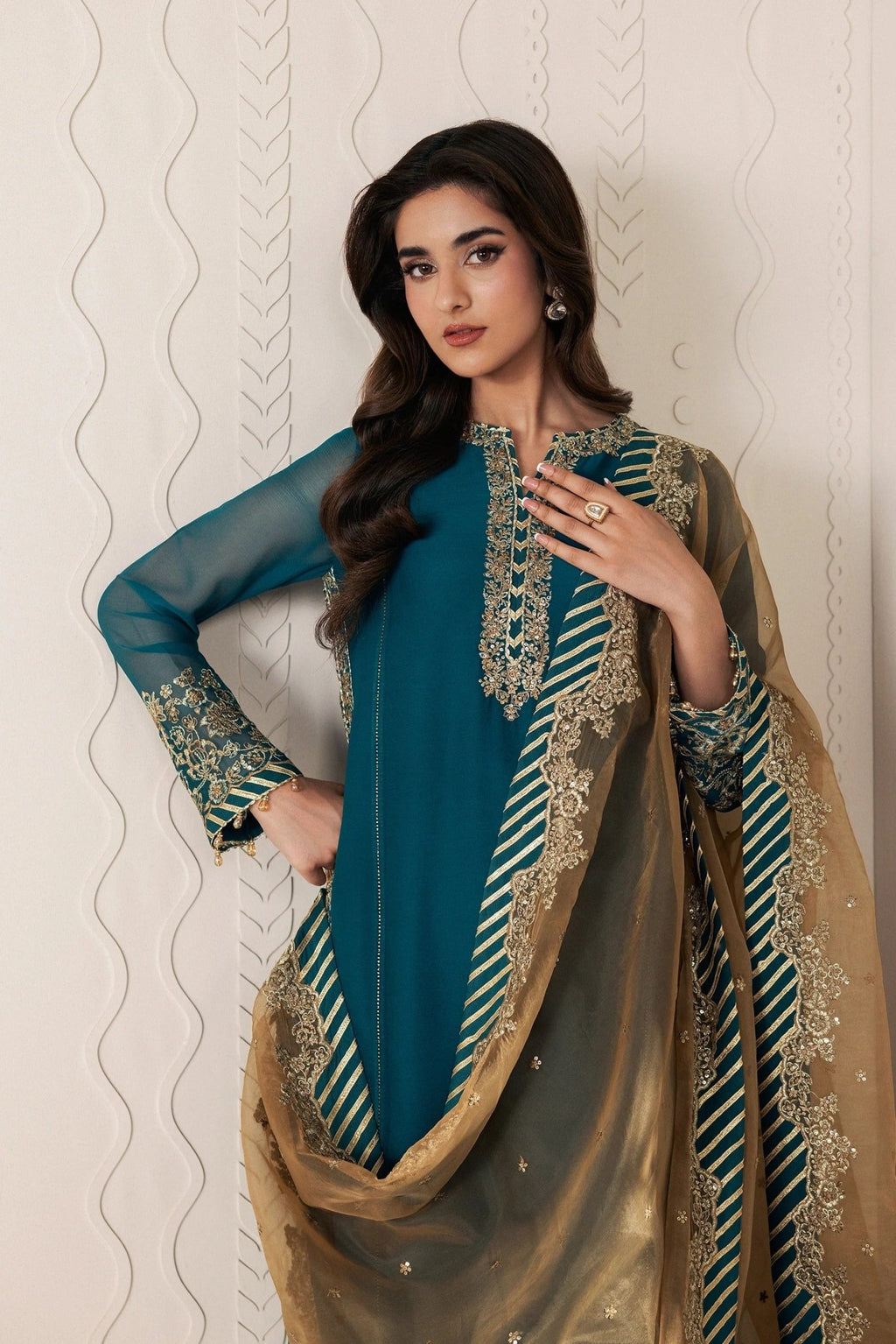 JHEEL | Bayaan Chiffon | Zarif - Portia Fabrics