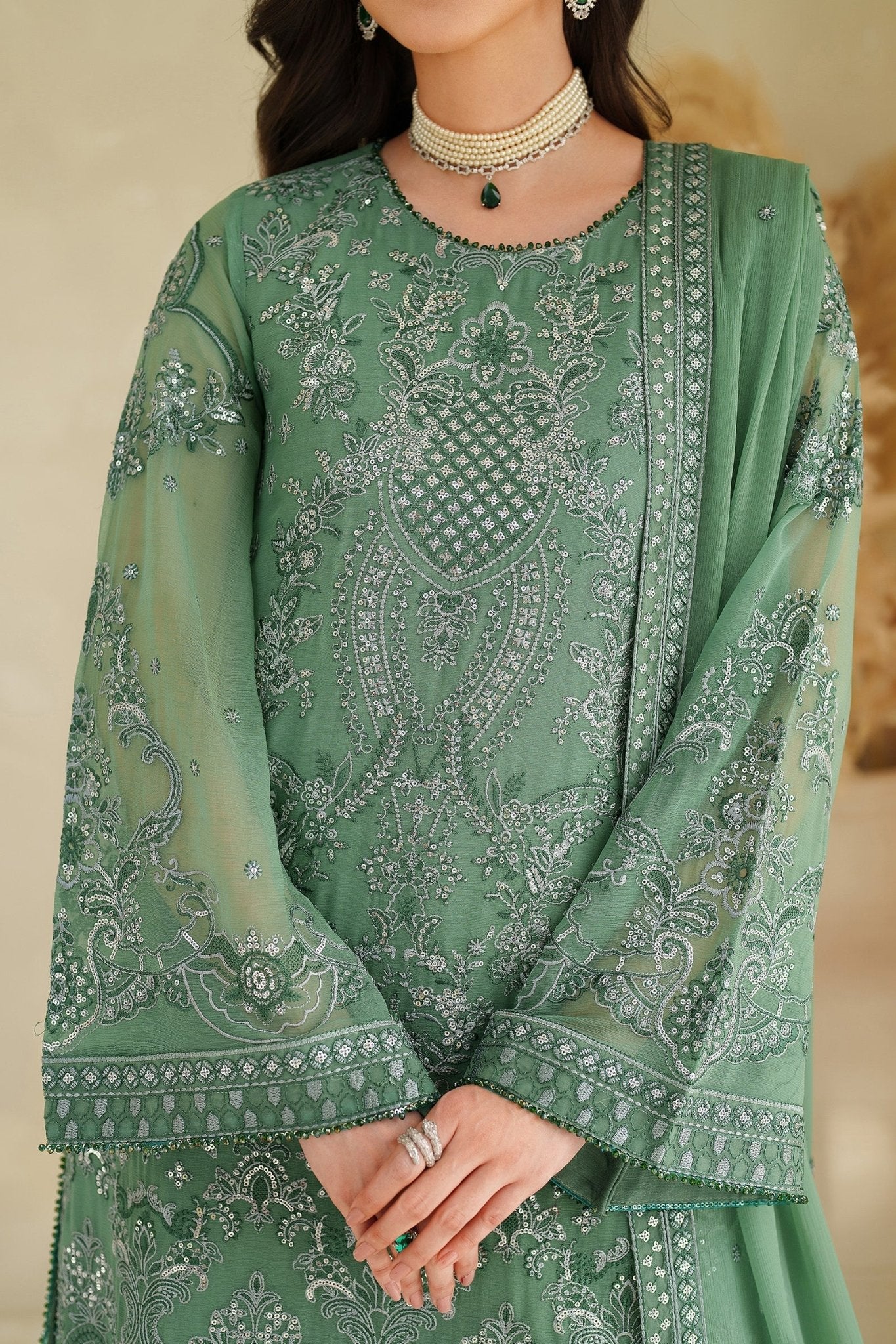 Jiroon I MEESA LUXURY FORMALS I ZARIF - Portia Fabrics