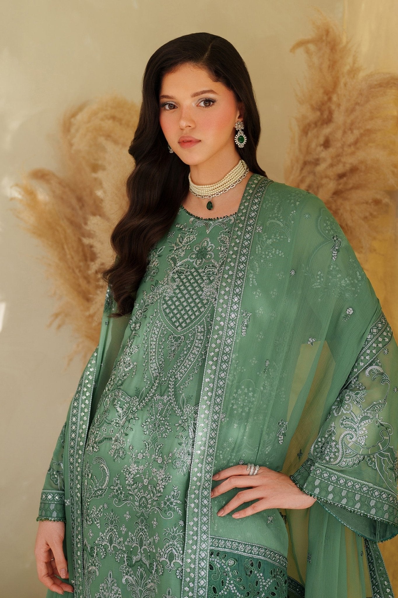 Jiroon I MEESA LUXURY FORMALS I ZARIF - Portia Fabrics
