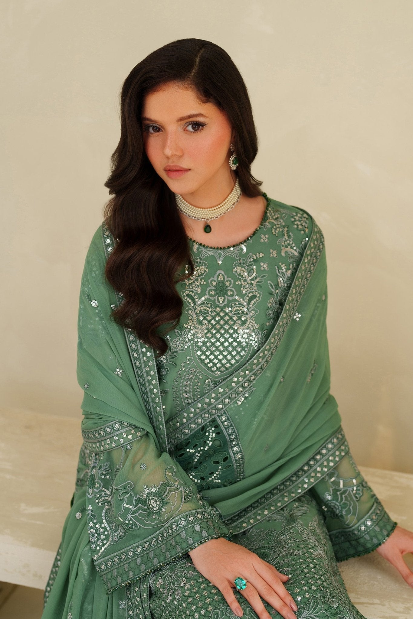 Jiroon I MEESA LUXURY FORMALS I ZARIF - Portia Fabrics