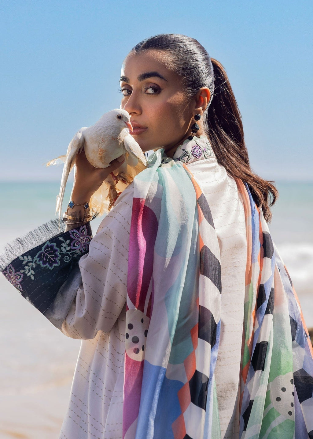 Kantha Rose I Lawn Vol 2 (Unstitched) I Sadaf Fawad Khan - Portia Fabrics