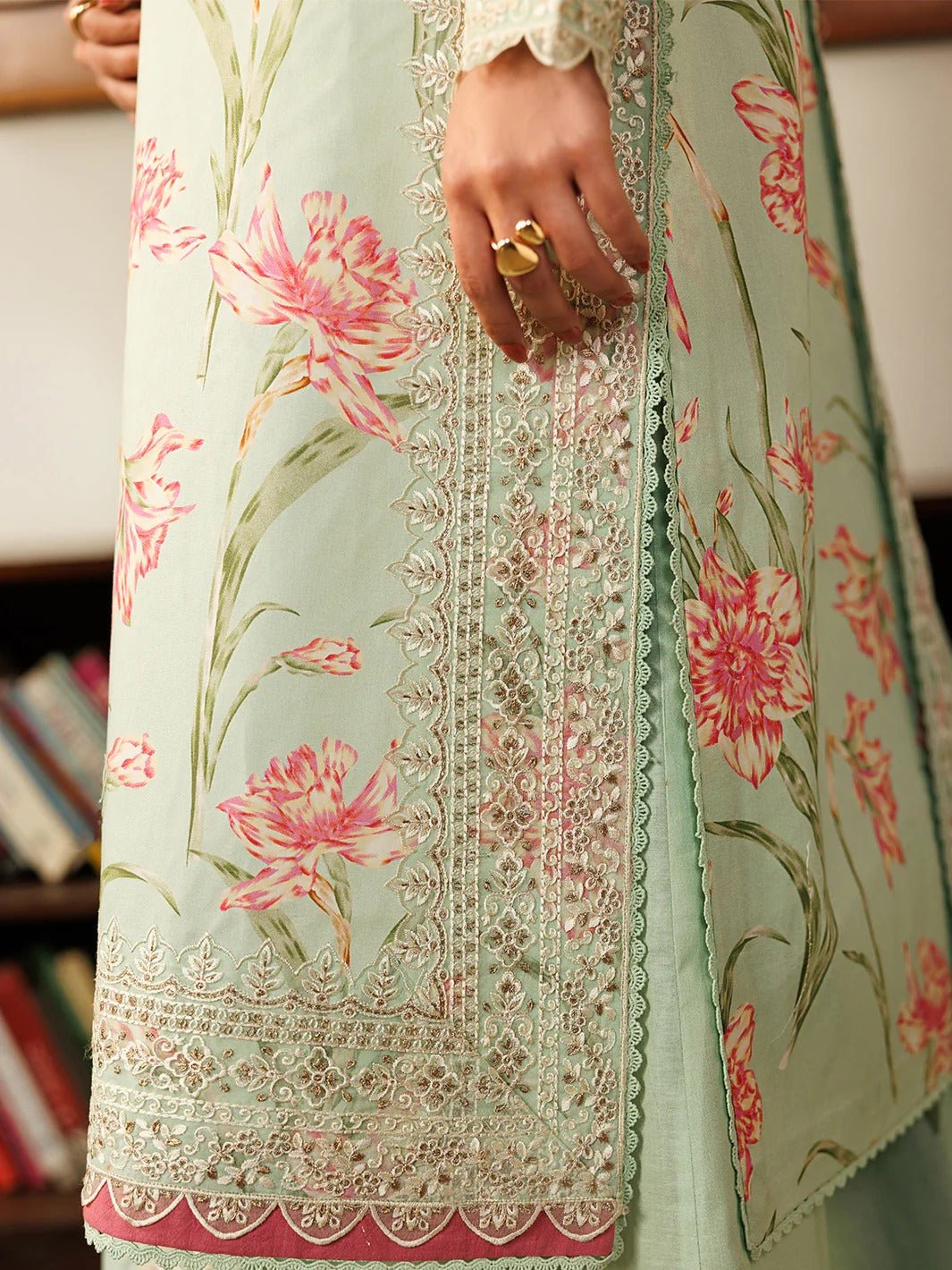 L-01 | 3 PC Lawn | Leila Lawn '26 | Mahnur - Portia Fabrics