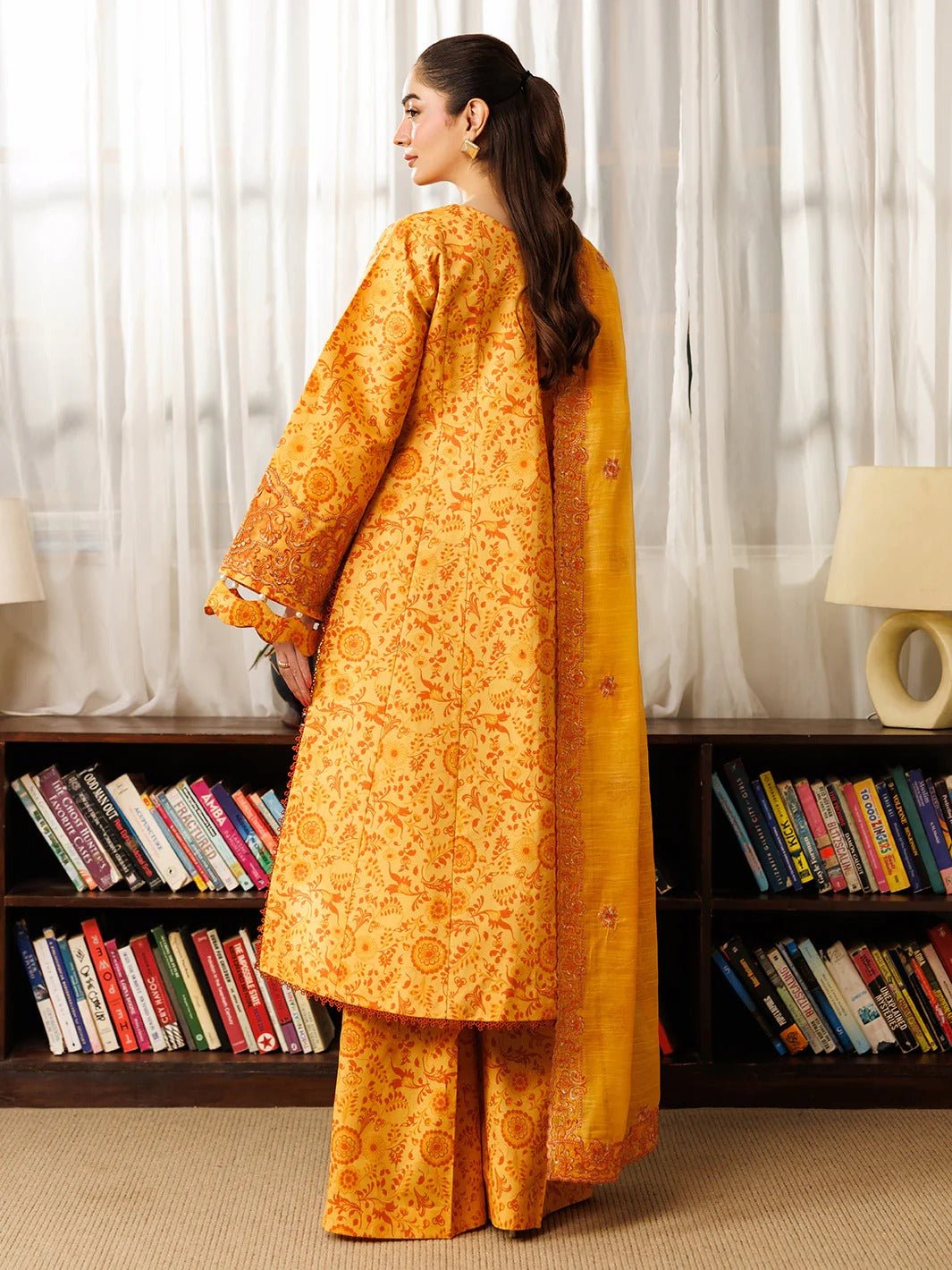 L-07 | 3 PC Lawn | Leila Lawn '26 | Mahnur Secondary image