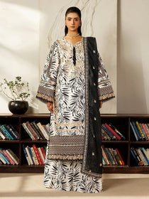 L-08 | 3 PC Lawn | Leila Lawn '26 | Mahnur - Portia Fabrics