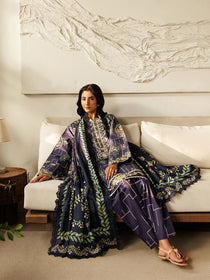 L-09 | 3 PC Lawn | Leila Lawn '26 | Mahnur - Portia Fabrics