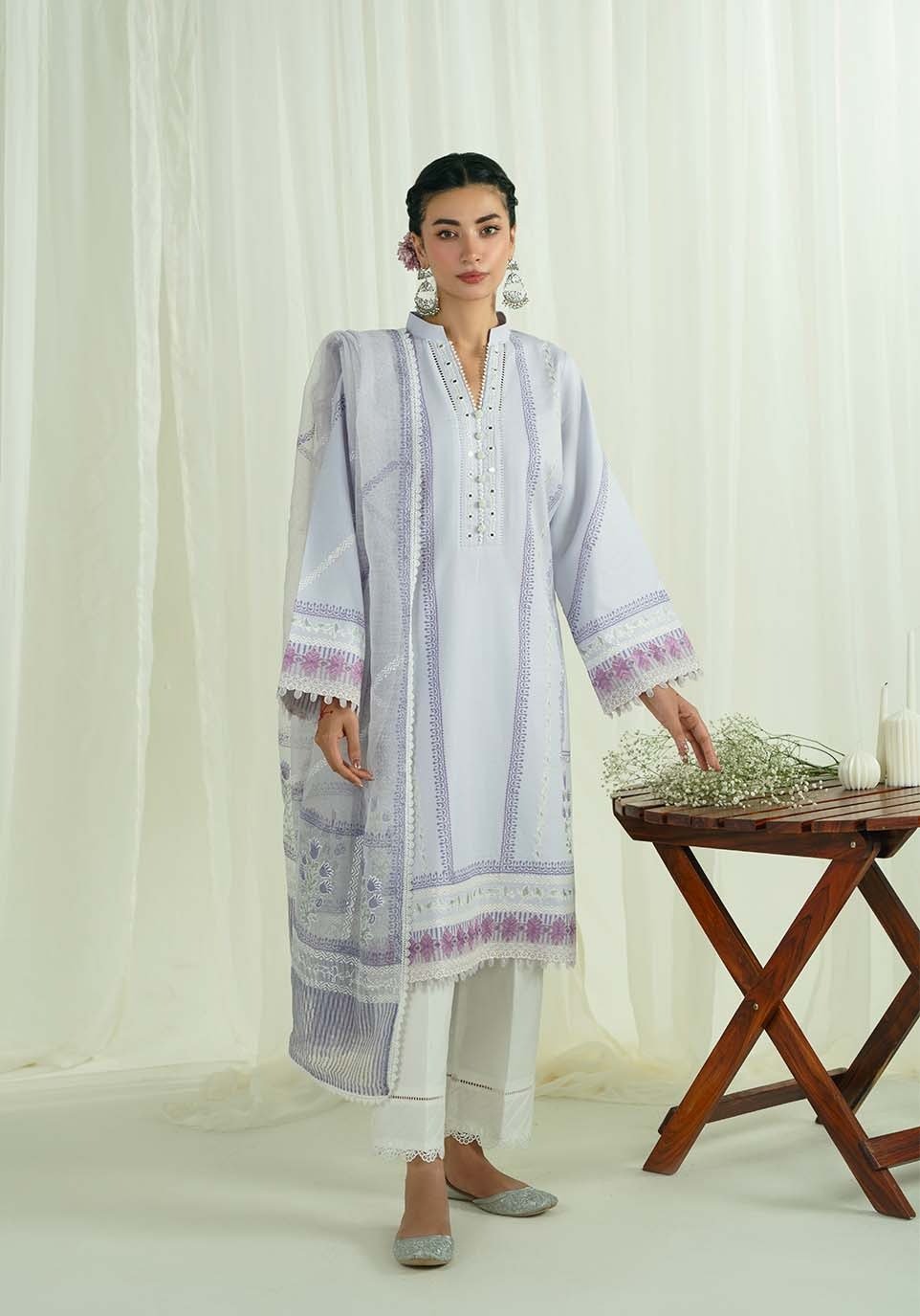 LALARUKH I Nazākat I Zarqash - Portia Fabrics Main image
