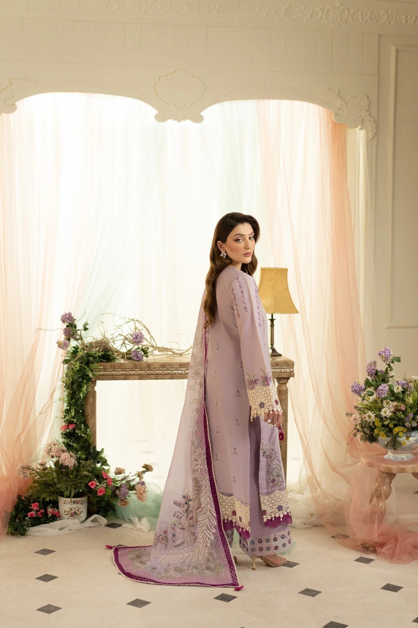 Lavender Bliss I Yakeen I Aneela Rizwan - Portia Fabrics