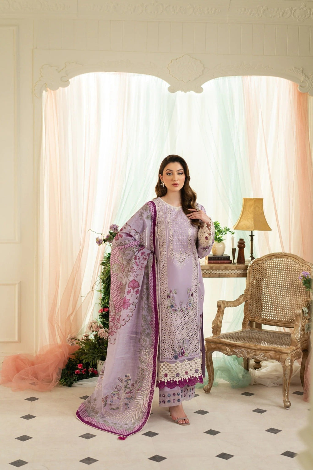 Lavender Bliss I Yakeen I Aneela Rizwan - Portia Fabrics