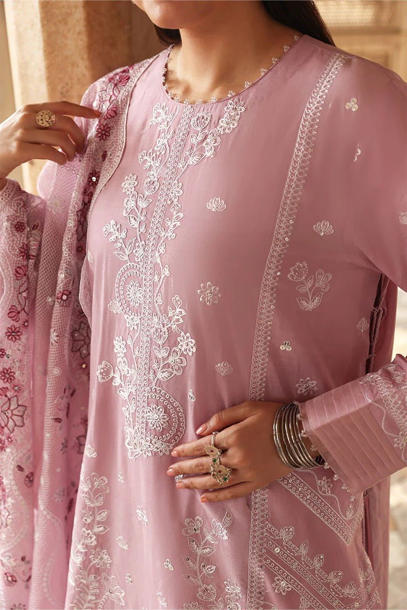 LAVENDER MIST-3PC EMBROIDERED LAWN SUIT | Cross Stitch Secondary image