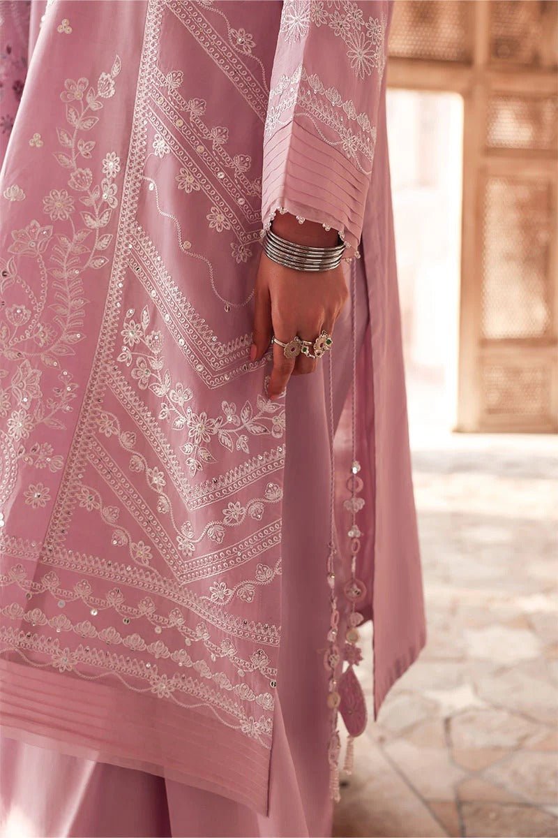 LAVENDER MIST-3PC EMBROIDERED LAWN SUIT | Cross Stitch - Portia Fabrics