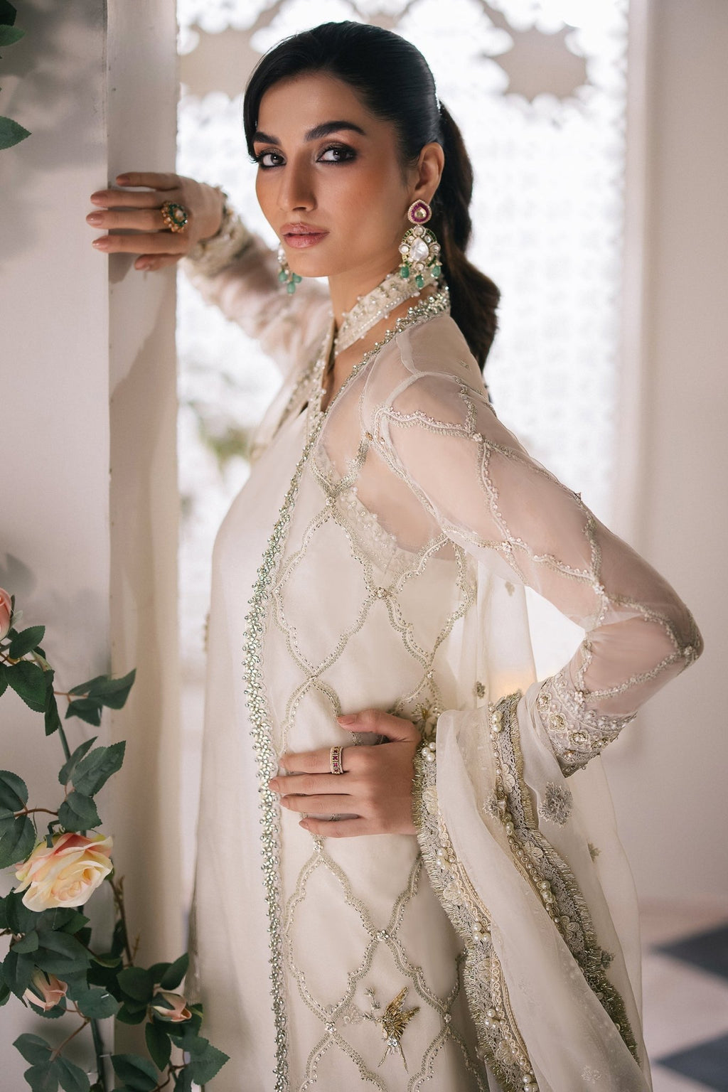 LEIYN (ZC24-02) | Zaha Gossamer '24 | Zaha by Khadija Shah - Portia Fabrics