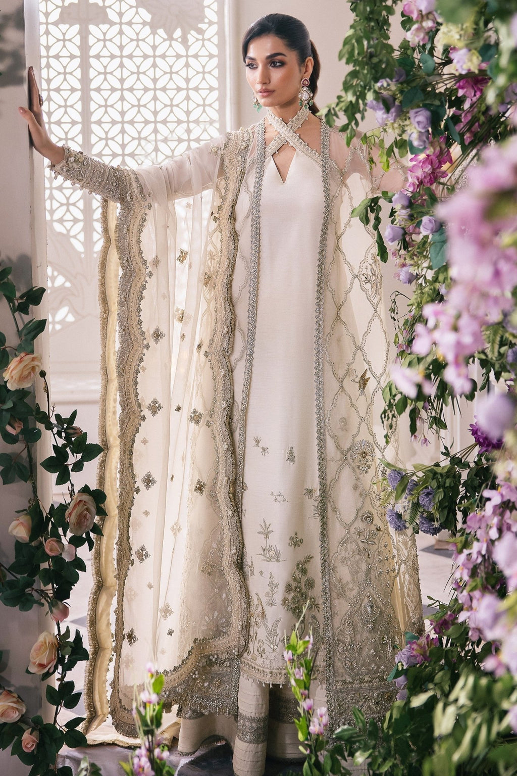 LEIYN (ZC24-02) | Zaha Gossamer '24 | Zaha by Khadija Shah - Portia Fabrics