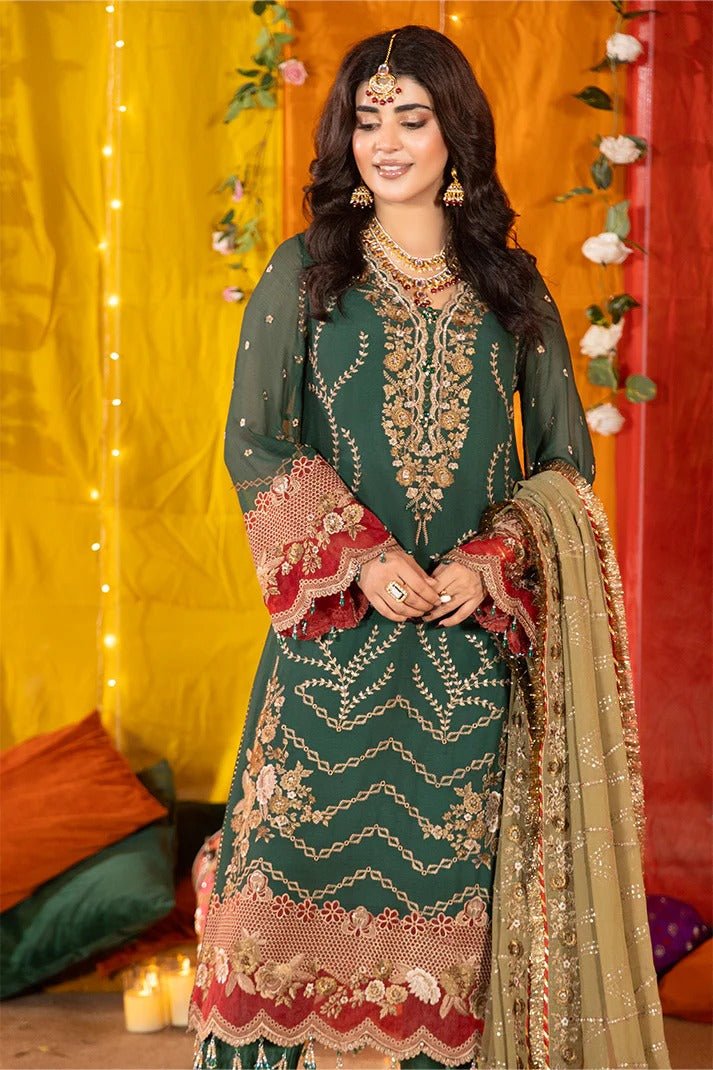 M-102 Zarva I SHAGUN Wedding Formals I Imrozia I Serene - Portia Fabrics