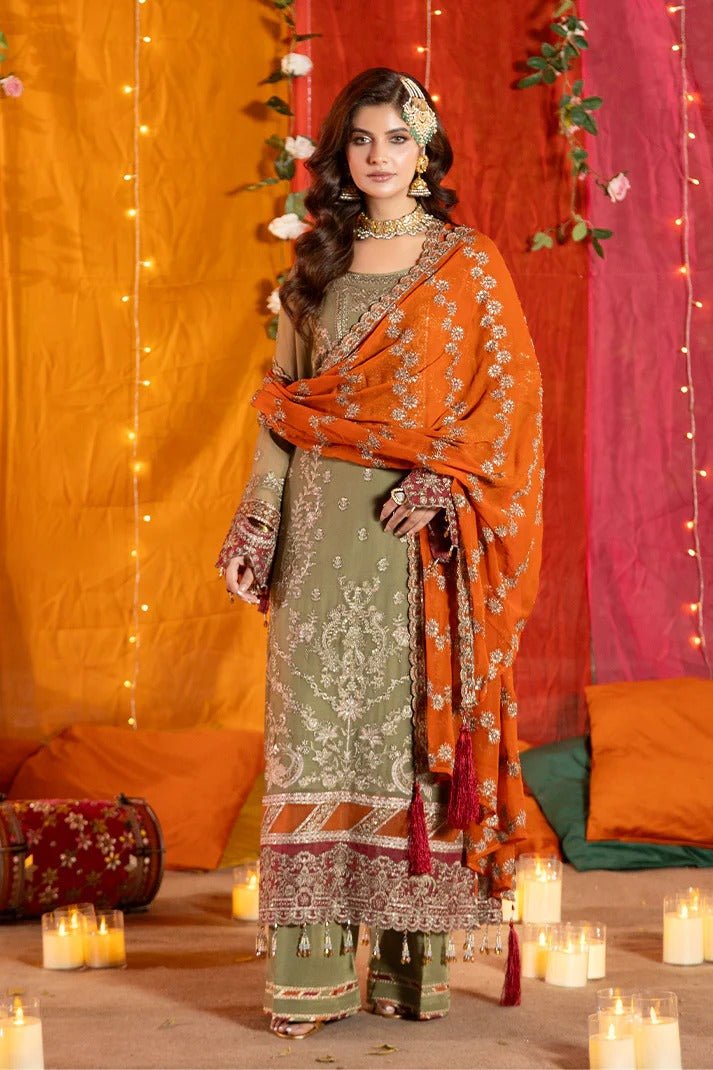M-104 Noura I SHAGUN Wedding Formals I Imrozia I Serene - Portia Fabrics
