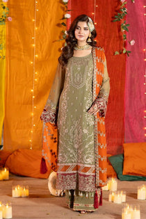 M-104 Noura I SHAGUN Wedding Formals I Imrozia I Serene - Portia Fabrics