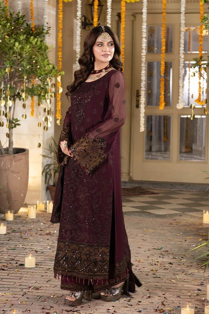 M-106 Mahveen I SHAGUN Wedding Formals I Imrozia I Serene - Portia Fabrics