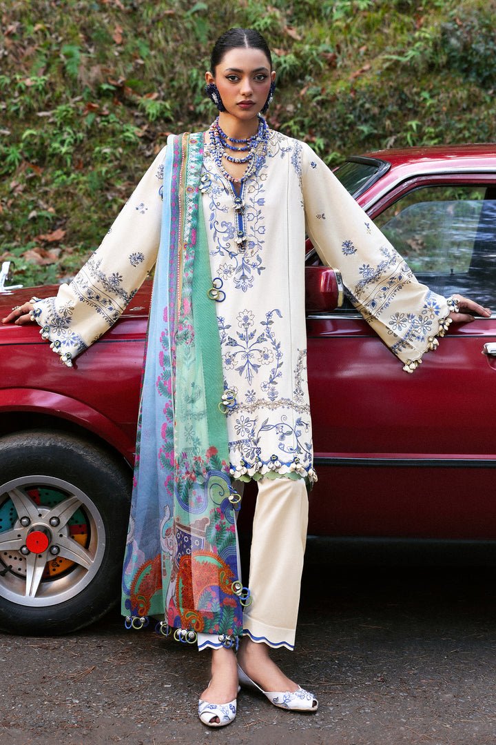 MAYA (ZL25-15 A) I Lawn '25 I Zaha by Khadija Shah - Portia Fabrics