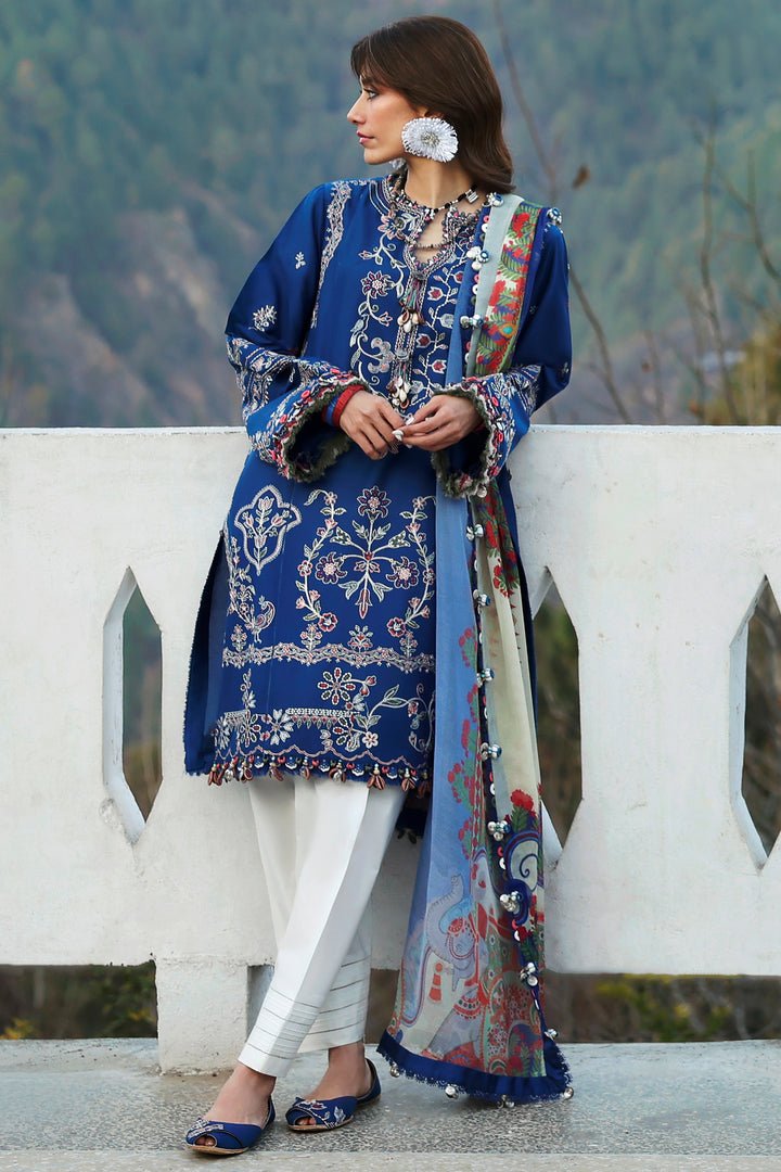 MAYA (ZL25-15 B) I Lawn '25 I Zaha by Khadija Shah - Portia Fabrics