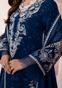 MIDNIGHT PAVILION I The Winter Edt- Luxe Pret '25 I Zarqash - Portia Fabrics
